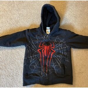 Marvel Spider Man Disney Zip-up Hoodie Sweatshirt  - Youth Size 5/6